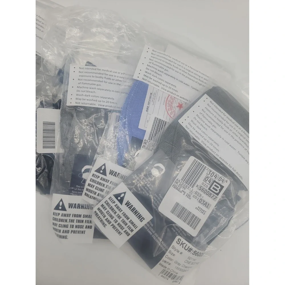 Big Lot Of 17 Lands' End Washable Reusable Face Masks One Size Fits All New!